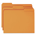 Office Jansan | Smead 12543 Colored File Folders with Assorted 1/3-Cut Tab Positions - Letter, Orange (100/Box) image number 2