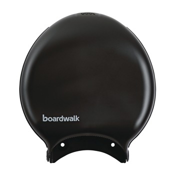 Boardwalk 11 in. x 6.25 in. x 12.25 in. Single Jumbo Toilet Tissue Dispenser - Black