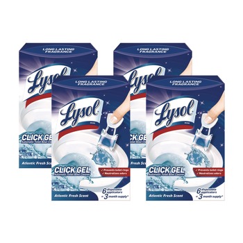 LYSOL Brand Click Gel Automatic Toilet Bowl Cleaner - Ocean Fresh (24/Carton)