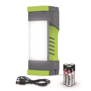 Energizer Rechargeable Lithium-Ion Pro Series Work Light with 3 AA Batteries - Gray/Green