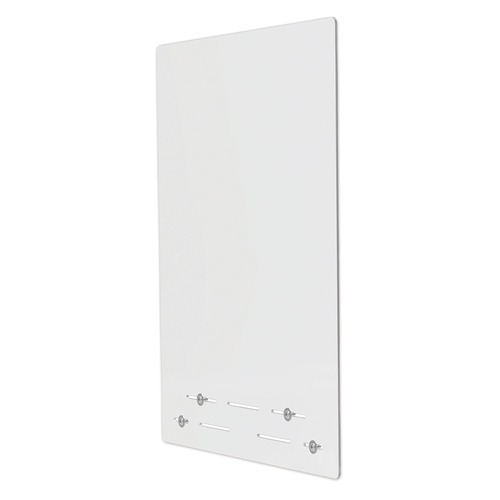 Desk Accessories & Office Organizers | Deflecto PBCMPC2331F 23.75 in. x 31.75 in. Polycarbonate Mounting Safety Barrier with Full Shield - Clear (2/Carton) image number 0