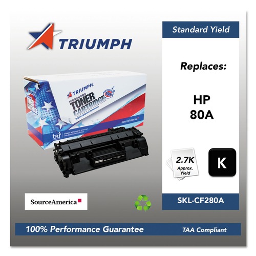Ink & Toner | Triumph SKL-CF280A Remanufactured CF280A (80A) 2,700 Page-Yield Toner - Black image number 0
