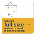 Paper Towels and Napkins | Tork 800700 Xpressnap Fit 6.5 in. x 8.4 in. 2-Ply Interfold Dispenser Napkins - White (6/Carton) image number 4