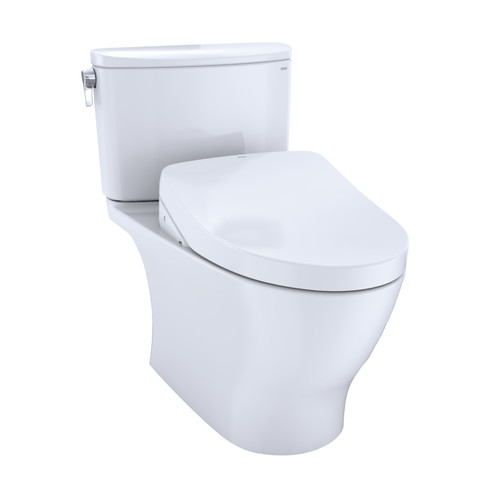 TOTO MW4423046CEFGA#01 WASHLETplus Nexus 2-Piece Elongated 1.28 GPF Toilet with Auto Flush S500e Contemporary Bidet Seat (Cotton White) image number 0