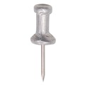  | GEM CPAL4 Aluminum Head Push Pins, Aluminum, Silver, 1/2-in, 100/box image number 2
