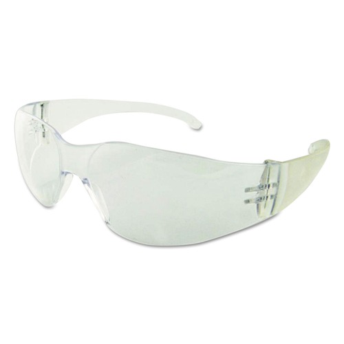 Safety Glasses | Boardwalk BWK00021 Clear Frame/Lens Polycarbonate Safety Glasses (1-Dozen) image number 0