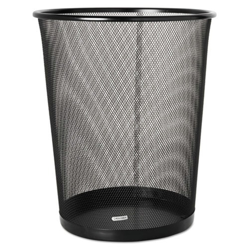 Trash Cans | Rolodex 22351 4.5 gal. Mesh Round Wastebasket - Black image number 0