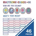 Office Jansan | Carson-Dellosa 110532 46-Piece 7.9 in. x 15 in. We Stick Together Emotions Check-In Curriculum Bulletin Board Set - Multicolor image number 1