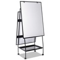  | MasterVision EA49145016 29-1/2 in. x 74-7/8 in. Creation Station Magnetic Dry Erase Board - Black Frame image number 4