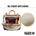 Cases and Bags | Klein Tools 5102-12 12 in. (305 mm) Canvas Tool Bag image number 4