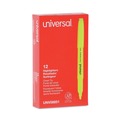 Office Jansan | Universal UNV08851 Chisel Tip Pocket Highlighters - Fluorescent Yellow (1 Dozen) image number 0