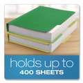 Office Jansan | Pendaflex 54457 1.5 in. Expansion 1/3-Cut Assorted Tabs Double Stuff Letter File Folders - Green (50/Pack) image number 3
