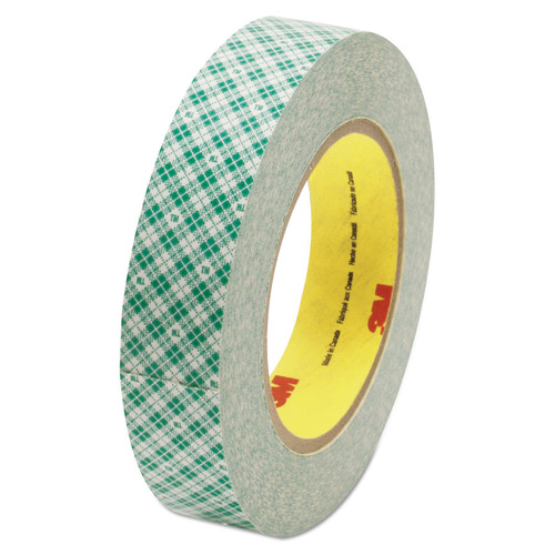  | 3M 410M 1 in. x 36 yds. Double Coated 3 in. Core Tissue Tape - White (1-Roll) image number 0