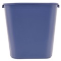 Trash Cans | Rubbermaid Commercial FG295673BLUE 28.13 qt. Deskside Recycling Plastic Container - Medium, Blue image number 1