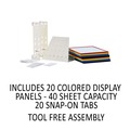 Labor Day Sale! Save $30 off $199! | Durable 536100 20 Panels VARIO Reference Desktop System - Assorted Borders and Panels image number 6