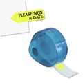 Page Flags | Redi-Tag B91032 Please Sign and Date Arrow Message Page Flags Refills - Yellow (6/Box) image number 1