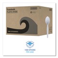 Cutlery | Boardwalk BWK SPOONMWPS Mediumweight Polystyrene Cutlery Teaspoon - White (1000/Carton) image number 6