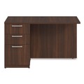 Office Desks & Workstations | Alera AE1NZK-UF2448R HRG 48 in. x 24 in. x 29 in. Seville Series Left Desk Return with Pedestal - Mahogany image number 2