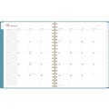 Calendars & Planners | AT-A-GLANCE 160690512 Workstyle 11 in. x 9.38 in. 12-Month (Jan to Dec) 2025 Geometric Artwork Weekly/Monthly Planner - Blue/Gold Cover image number 1