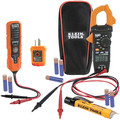 Clamp Meters | Klein Tools CL120VP Clamp Meter Electrical Test Kit image number 0