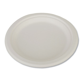 PRODUCTS | SCT SCH 18140 Champware Heavyweight Bagasse Dinnerware, Plate, 9-in Dia, White, 500/carton