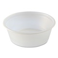 Food Trays, Containers, and Lids | Fabri-Kal 000000000009505194 1.5 oz. Squat Plastic Portion Cups - Translucent (10/Carton) image number 0