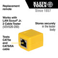Electronics | Klein Tools VDV999-200 LAN Scout Jr. 2 Continuity Tester Replacement Remote - Yellow image number 1