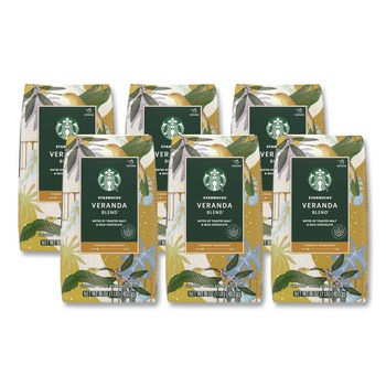 Starbucks 12413968 1 lb Bag Ground Coffee - Veranda Blend (6/Carton)