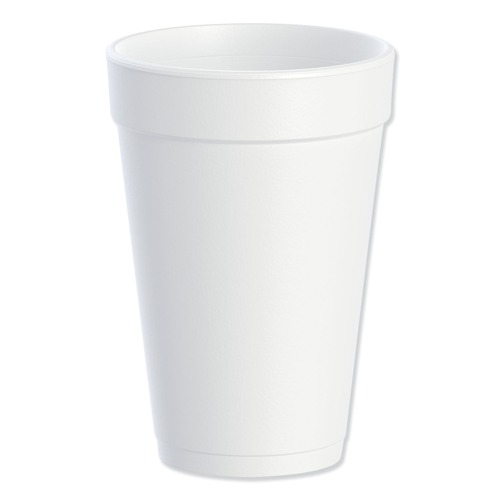 Just Launched | Dart 16J16 J Cup 16 oz. Insulated Foam Cups - White (1000/Carton) image number 0