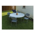 Office & Office Supplies | Iceberg 65263 IndestrucTable 60 in. x 29 in. Classic Round Folding Table - Platinum image number 3