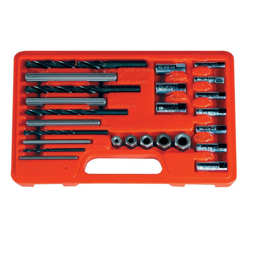 Bits and Bit Sets | Astro Pneumatic 9447 25-Piece Screw Extractor/Drill & Guide Set image number 0