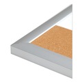 Office Jansan | U Brands 3890U00-01 23 in. x 17 in. 4N1 Magnetic Dry Erase Combo Board - Tan/White Surface, Silver Aluminum Frame image number 2