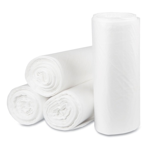 Trash Bags | Pitt Plastics PCRL4046SHN 40 Gallon 1.35 mil 40 in. x 46 in. Eco Strong Plus Can Liners - Natural (100/Carton) image number 0