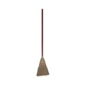 Toys | Boardwalk BWK951TCT Corn Fiber Lobby/Toy Broom with 39 in. Wood Handle - Red/Yellow (12/Carton) image number 1