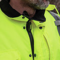 Klein Tools 60364 Reflective Winter Bomber Jacket - Large, High-Visibility Yellow/Black image number 2
