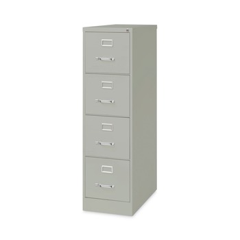 Alera 15 in. x 26.5 in. x 52 in. Letter-Size 4-Drawer Economy Vertical File - Light Gray