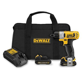 Factory Reconditioned Dewalt 12V MAX Cordless Lithium-Ion 1/4 in. Hex Chuck Screwdriver Kit
