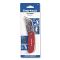 Knives | GreatNeck 12614 1.25 in. Blade 3.5 in. Aluminum Handle Quick Change Lock Back Utility Knife - Red image number 9