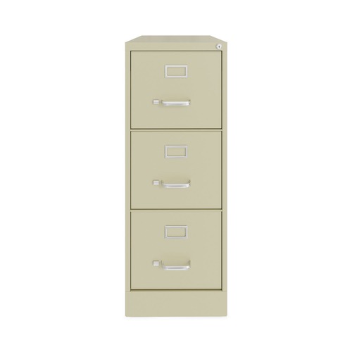 Office Filing Cabinets & Shelves | Alera 26120 15 in. x 22 in. x 40.19 in. Letter-Size 3-Drawer Economy Vertical File - Putty image number 0
