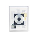Office Jansan | Universal UNV50780 Transparent Deluxe Letter Size Locking Project Files with CD-ROM Holder - Clear (25/Pack) image number 1