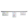 Office Jansan | Advantus 1025 1.5 in. x 12 in. Grip-A-Strip Display Rails - Satin Aluminum image number 1