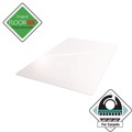 Office Jansan | Floortex ER1115223ER Cleartex Ultimat 48 in. x 60 in. Polycarbonate Chair Mat for Low/Medium Pile Carpet - Clear image number 1