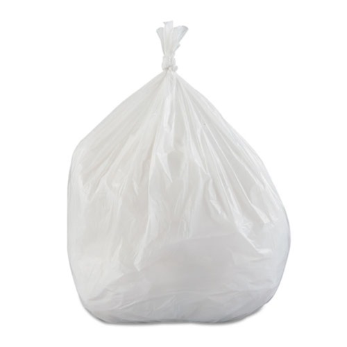 Inteplast Group WSL3036XHW-2 30 gal .7 mil 30 in. x 36 in. Low Density Can Liner - White (25/RL 8 RL/CT) image number 0