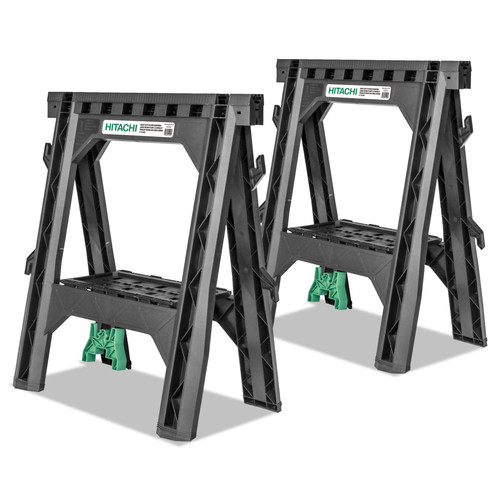 Bases and Stands | Hitachi 115445 27 In. Plastic Sawhorse (2-Pack) image number 0