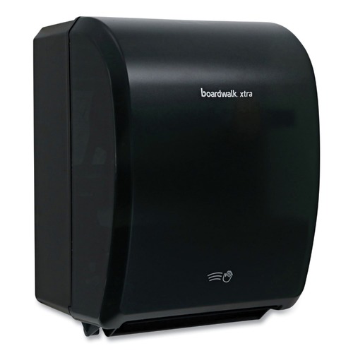 Paper Towel Holders | Boardwalk BWK33GREEN 12.31 x 9.31 x 15.94 Xtra Electronic Hand Towel Dispenser - Black (1/Carton) image number 0
