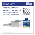 Ink & Toner | Brother LC501XL2PKS LC501XL2PKS 500 Page-Yield High-Yield Ink - Black (2/Pack) image number 2
