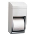 Paper Towels and Napkins | Bobrick B-5288 6.25 in. x 6.88 in. x 13.5 in. 2-Roll Matrix Series Tissue Dispenser - Gray image number 0