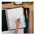 Office Jansan | Avery 11418 Index Maker 11 in. x 8.5 in. 5-Tab Traditional Color Print and Apply Clear Label Dividers - Assorted (5/Pack) image number 3
