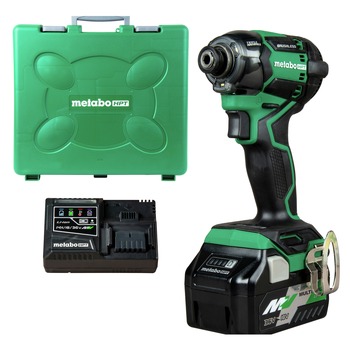 Metabo HPT MultiVolt 36V Brushless Lithium-Ion 4-1/2 in. Cordless Triple Hammer Bolt Impact Driver Kit with 2 Batteries (2.5 Ah)