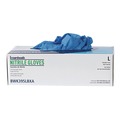 Disposable Gloves | Boardwalk 395LCTA 395 Series 5 mil Thick 9.5 in. Long Powder-Free Disposable General-Purpose Nitrile Gloves - Large, Blue (1000/Carton) image number 3